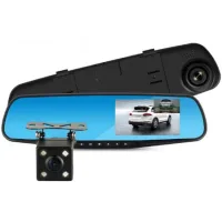 Видеорегистратор - зеркало Dvr L9000 Full HD Автомобильный регистратор с двумя камерами