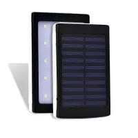 Портативное зарядное устройство с фонариком Solar Power Bank mAh ∙ Зарядное устройство Power Bank Solar mAh с LED фонариком
