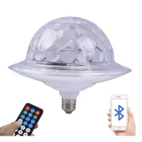 Світлодіодна обертаюча лампа RD-7202 з Bluetooth для вечірок ∙ Диско-куля з динаміком у патрон RD-7202