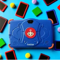 Дитячий планшет Kidiby K85 у прогумованій кришці з Wi-Fi на Android 7 дюймів • Дитячий Android планшет у захисному чохлі для ігор, навчання, мультфільмів і подарунка дитині