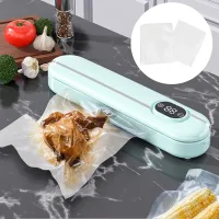Вакуумний пакувальник харчових продуктів з LED-дисплеєм Vacuum Sealer ∙ Вакууматор Vacuum Sealer 300 Вт 1 режим ABS-пластик