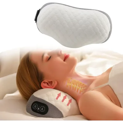 Подушка для підтримки шийного відділу pillow 5561 з масажем та підігрівом