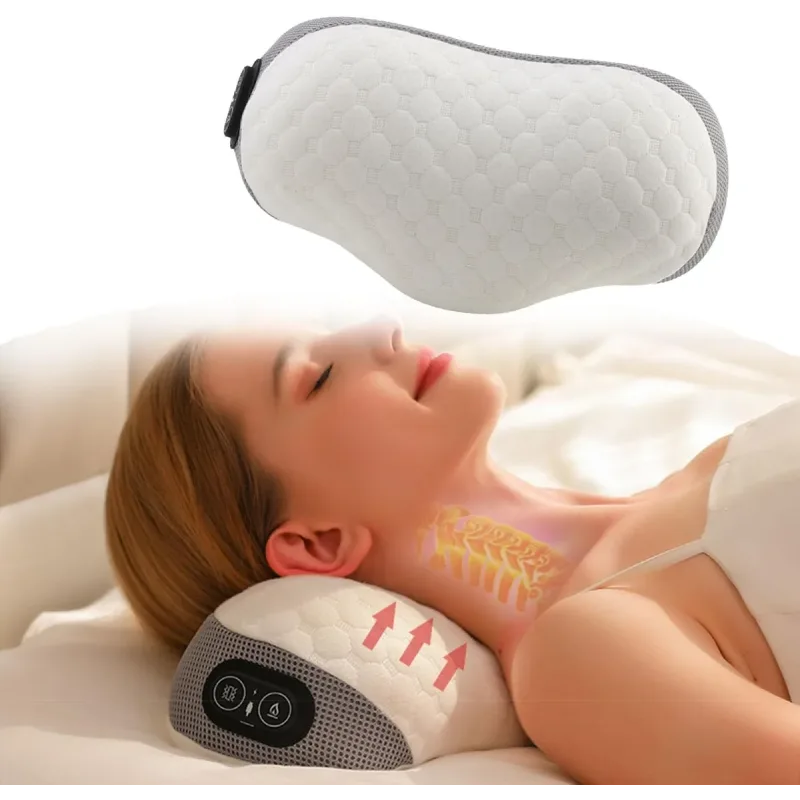 Подушка для підтримки шийного відділу pillow 5561 з масажем та підігрівом