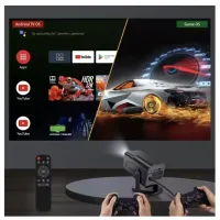 Проектор HY320 Max с играми и 2 джойстиками ∙ Смарт-проектор HY320 для фильмов игр