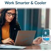 Акумуляторний вентилятор Arctic Cool Clamp з прищіпкою та USB-зарядкою • Портативний вентилятор Arctic Cool Clamp на затискачі для дому, офісу, коляски, авто та відпочинку