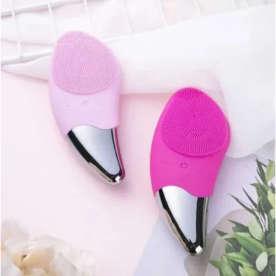 Електрична силіконова щітка Sonic Facial Brush Вібро - щіточка масажер для очищення шкіри обличчя та тіла