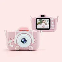 Противоударный цифровой детский фотоаппарат игрушка, видеокамера Котик Smart Kids Camera 3 Series