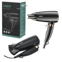 Дорожній складаний фен VGR V-439 1600W • Компактний фен для сушіння та укладання волосся з холодним обдувом і насадкою-концентратором