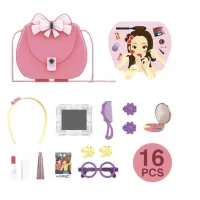Дитячий косметичний набір Kids Pretend Toy Bag сумка для макіяжу з дзеркалом
