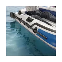 Надувний човен KAR126 3-місний 223х125х40 см з веслами, насосом і 2 подушками • Човен для риболовлі, відпочинку на воді та дачі