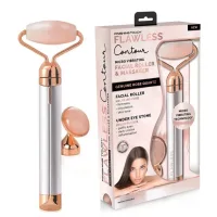 Електричний ролик - масажер для обличчя Flawless Contour · Кварцовий вібромасажер для обличчя з насадками