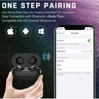 Бездротові Bluetooth-наушники MDR HBQ SE6 TWS ∙ Наушники TWS HBQ SE6 бездротові легкі кристально чистий звук