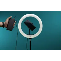 Кільцева LED лампа S31 Світлодіодна лампа USB з кріпленням тримачем телефону, 33см