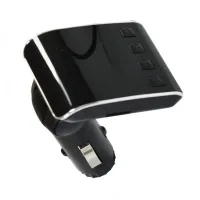 Автомобільний FM Модулятор HZ H22BT ∙ FM-трансмітер з Bluetooth від прикурювача з USB портом + Кабель USB + Кабель iPhone