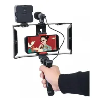 Комплект для влогинга Video Making Kit AY49X для смартфона • Набор для блогинга AY49X для смартфона с микрофоном и светом