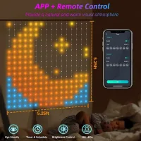 Гірлянда Smart-штора SFK-07 святкова LED-гірлянда для дому ∙ Світлодіодна штора з додатком SFK-07 20 ниток по 20 LED