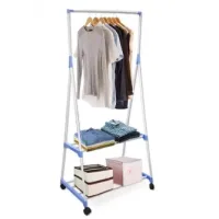 Універсальна пересувна стійка - вішалка для одягу з поличками Coat Rack