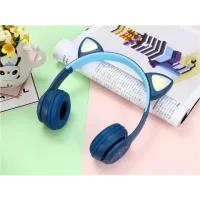 Дитячі бездротові Bluetooth навушники Cat Y47 з мікрофоном та котячими вушками, що світяться