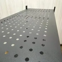 Складная полка-стеллаж из нержавеющей стали на колёсиках 87×34×87 см • Передвижная этажерка-органайзер на 3 яруса для кухни, ванной, дома и офиса