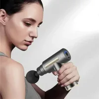 Перкусійний масажер для шиї голови та ніг Massage Gun XL-1011 • Електричний масажний пістолет